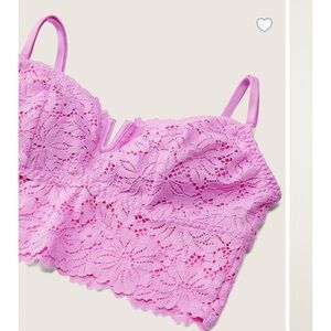PINK Wink by Victoria Secret 
Lace Bustier